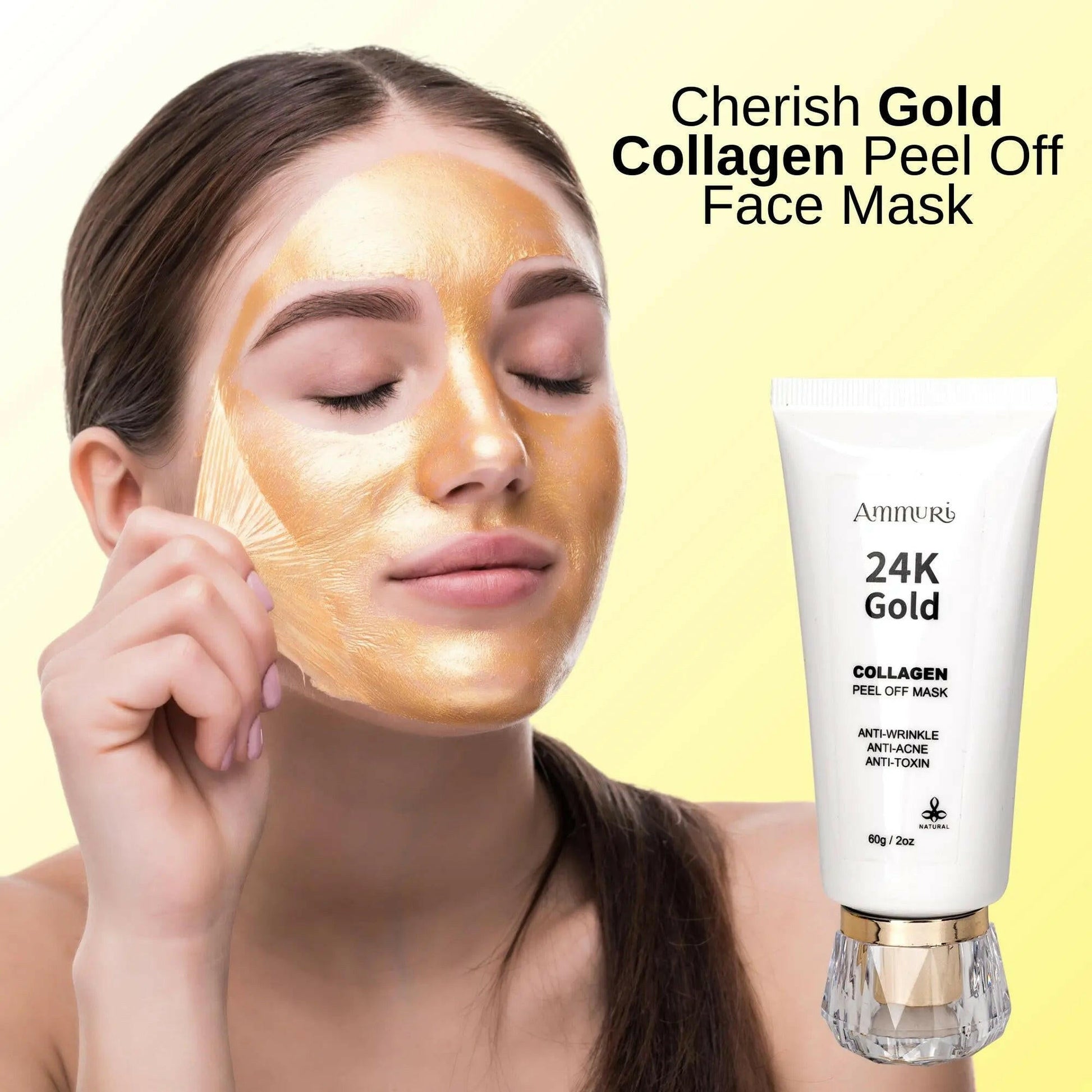 Ammuri 24K Gold Collagen Peel Off Mask for Radiant Skin-0