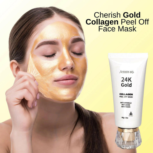 Ammuri 24K Gold Collagen Peel Off Mask for Radiant Skin-0