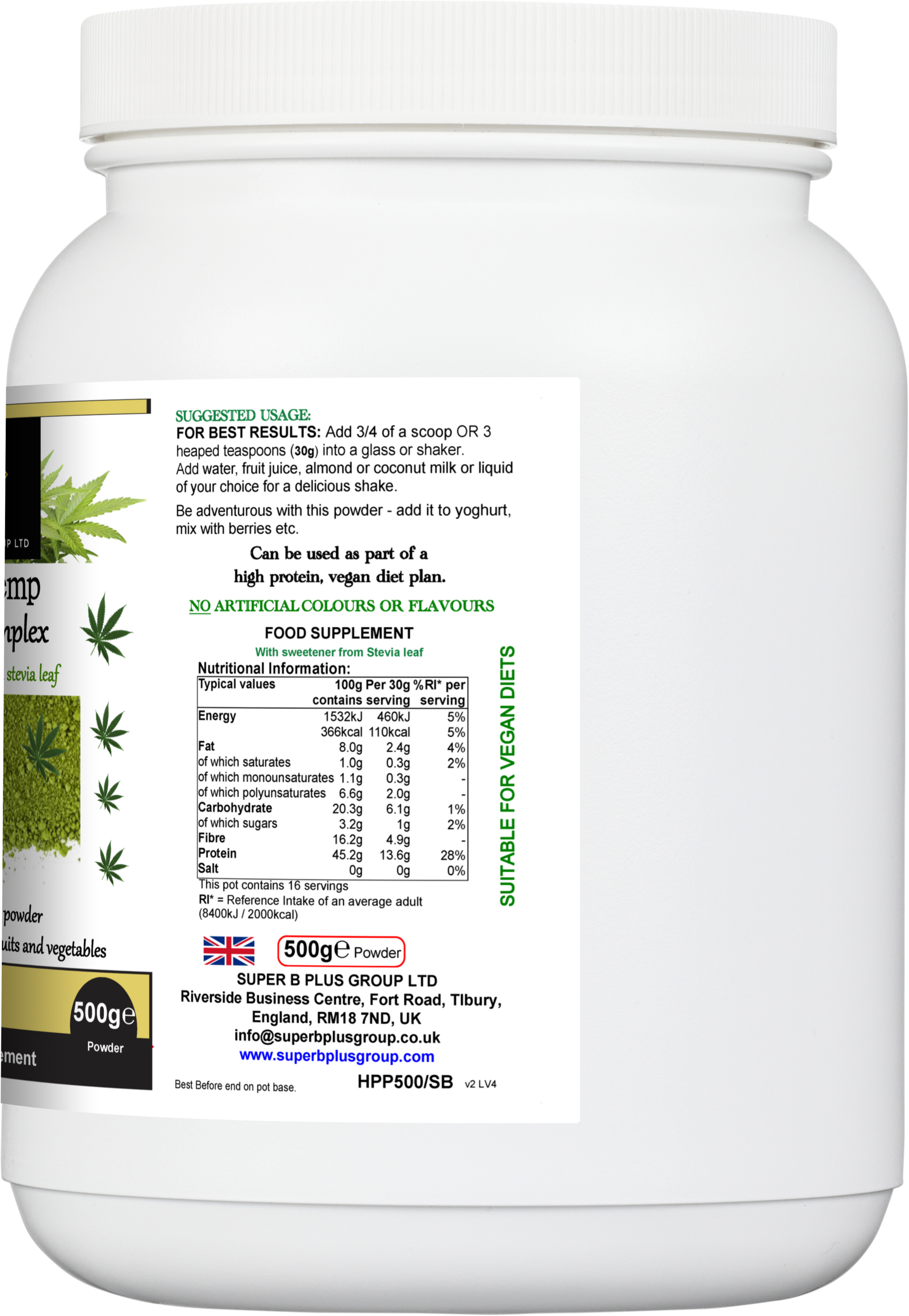 Super Hemp Protein Complex-1