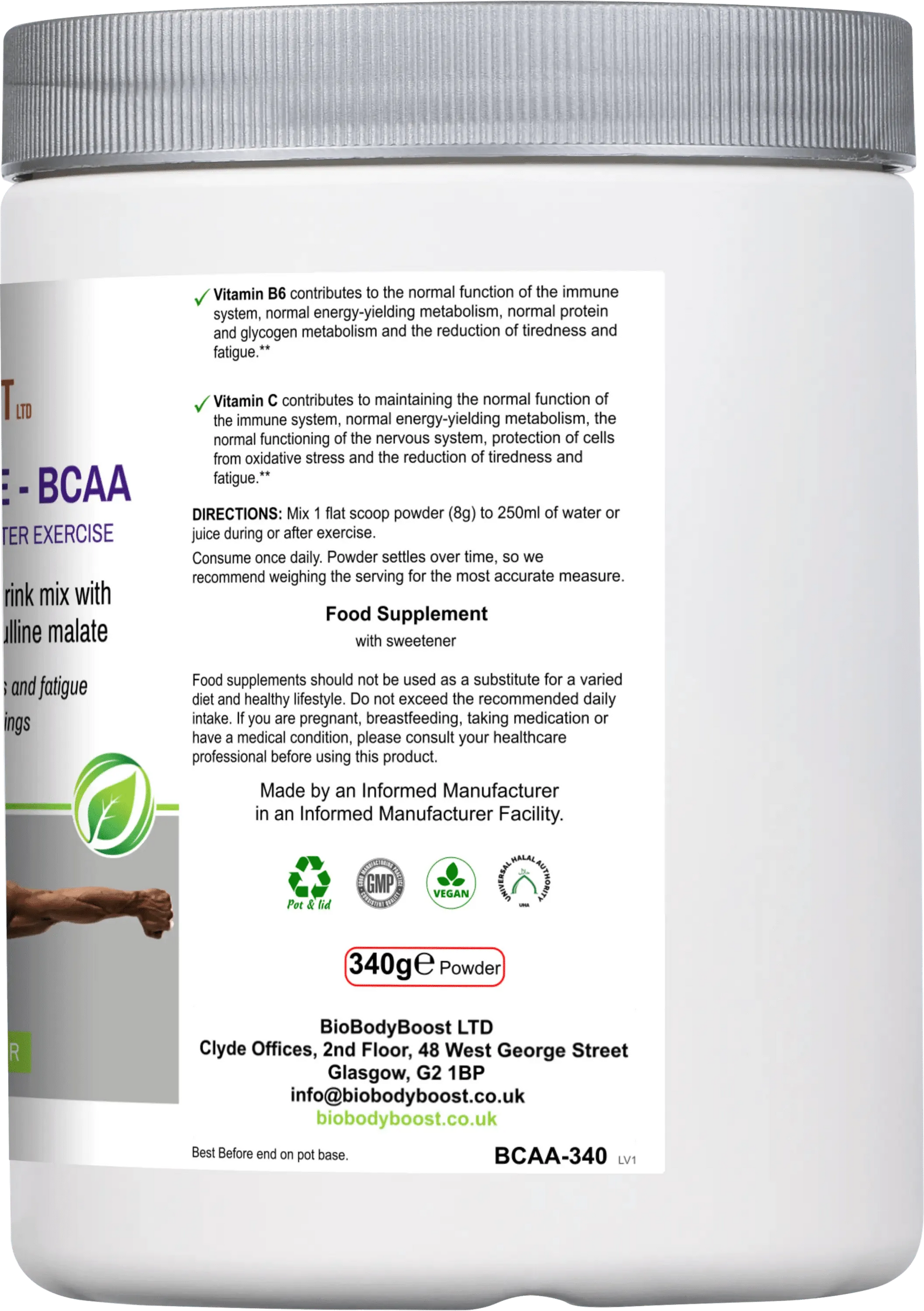 Workout Range - BCAA Amino Acids Drink Mix-2