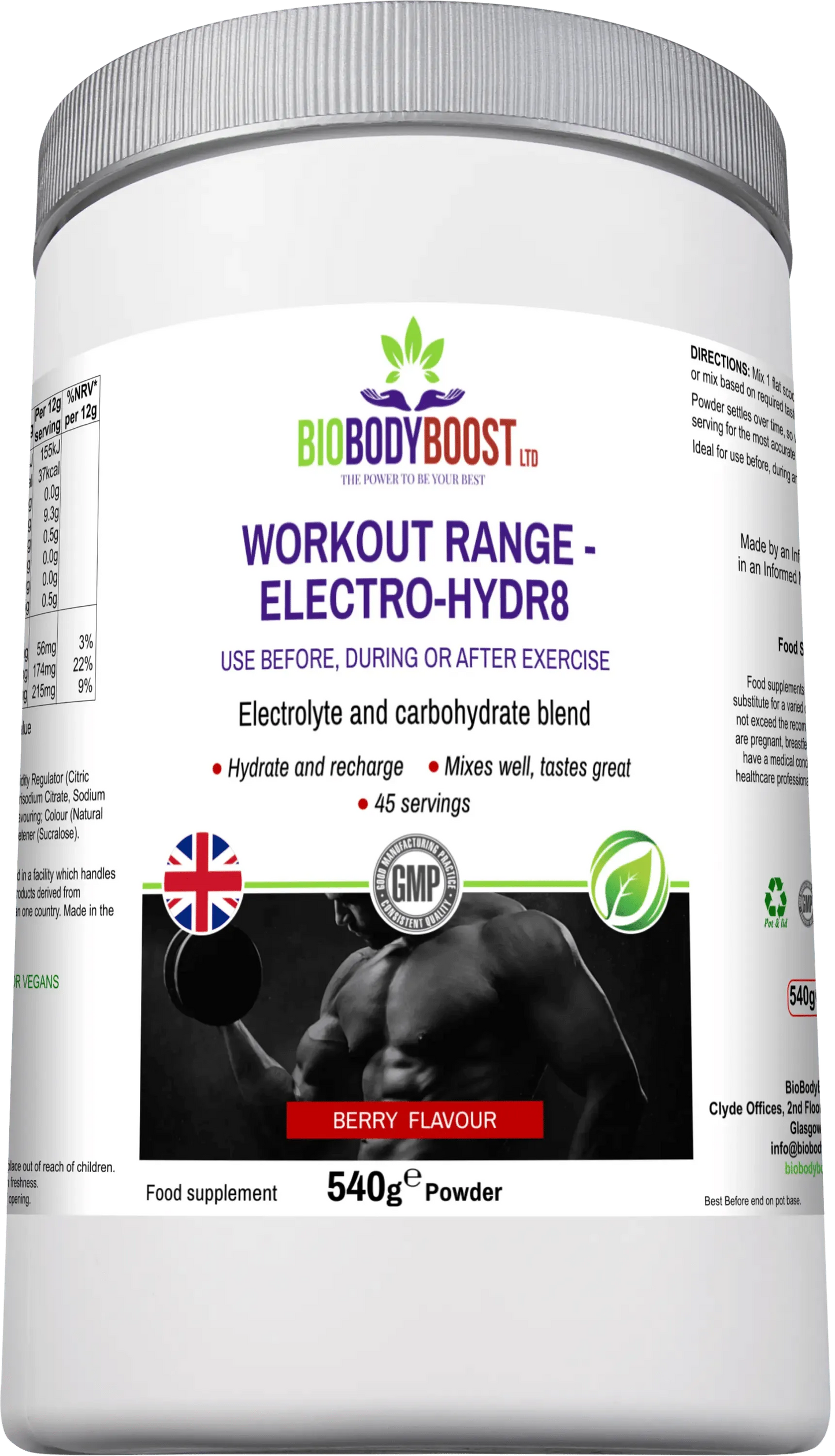 Electro-Hidr8 - Electrolyte Drink Mix Berry-2