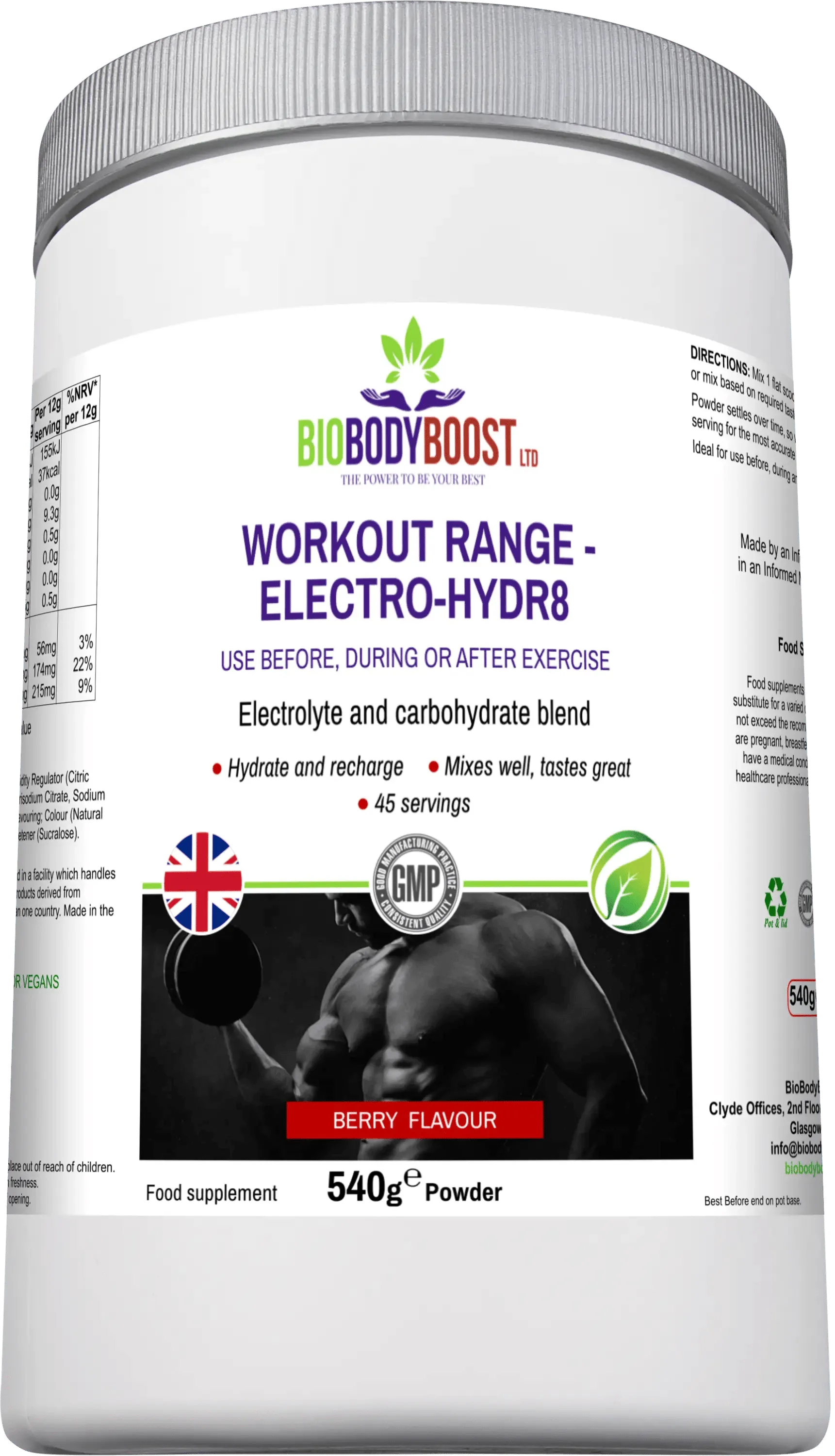 Electro-Hidr8 - Electrolyte Drink Mix Berry-2