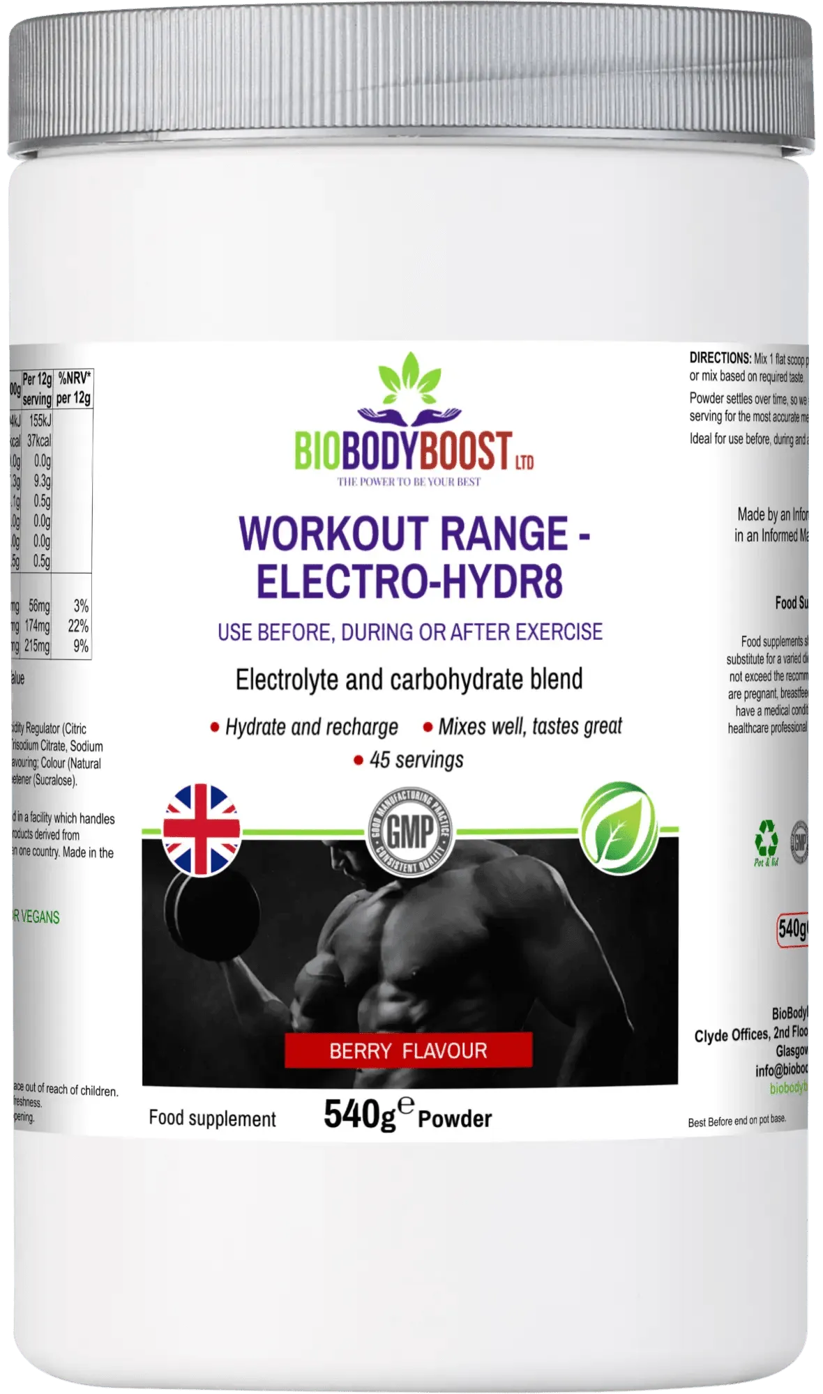 Electro-Hidr8 - Electrolyte Drink Mix Berry-0