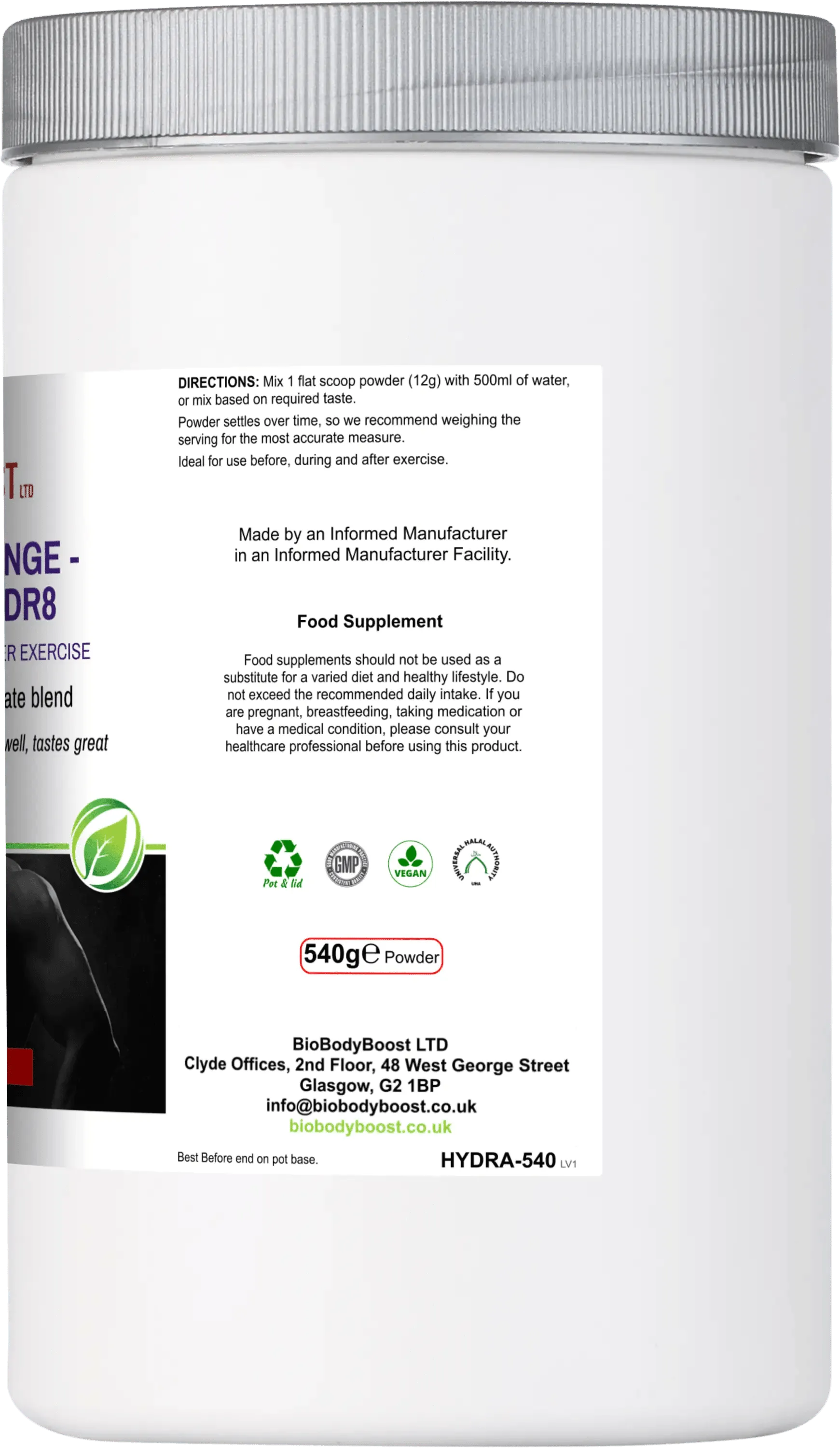 Electro-Hidr8 - Electrolyte Drink Mix Berry-1