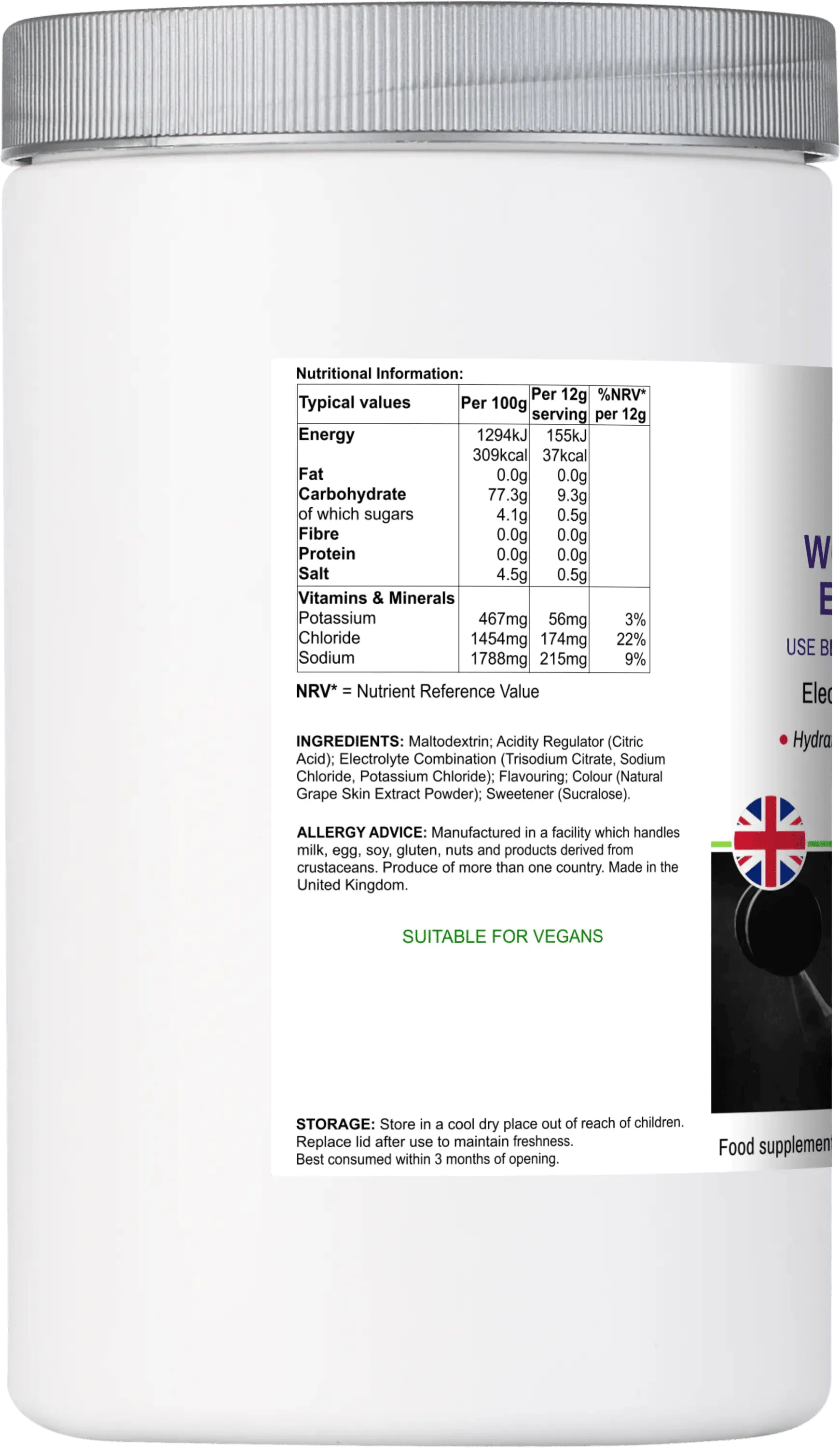 Electro-Hidr8 - Electrolyte Drink Mix Berry-3
