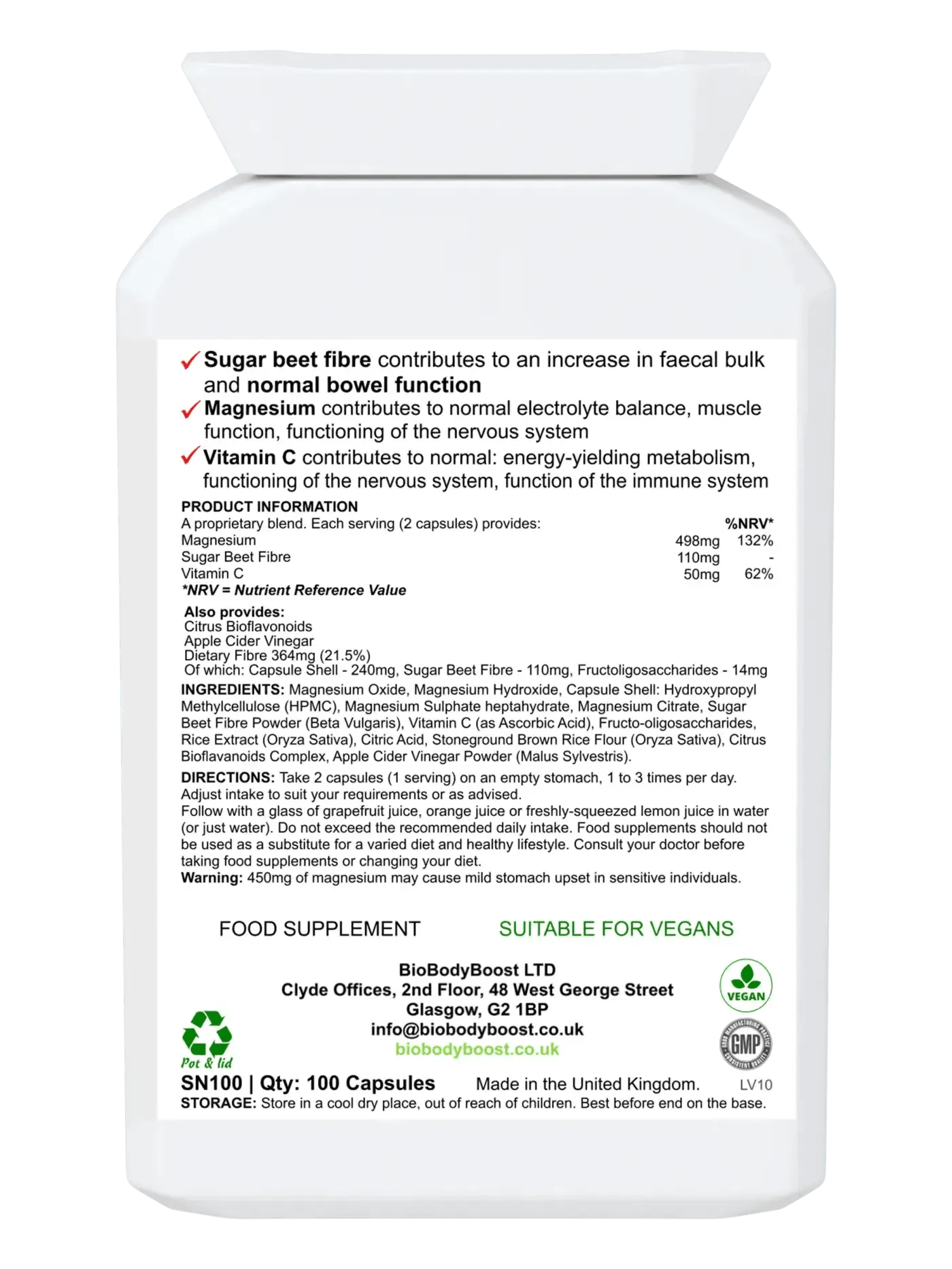 MagneBowel - Magnesium Cleanse & Detox Formula-1