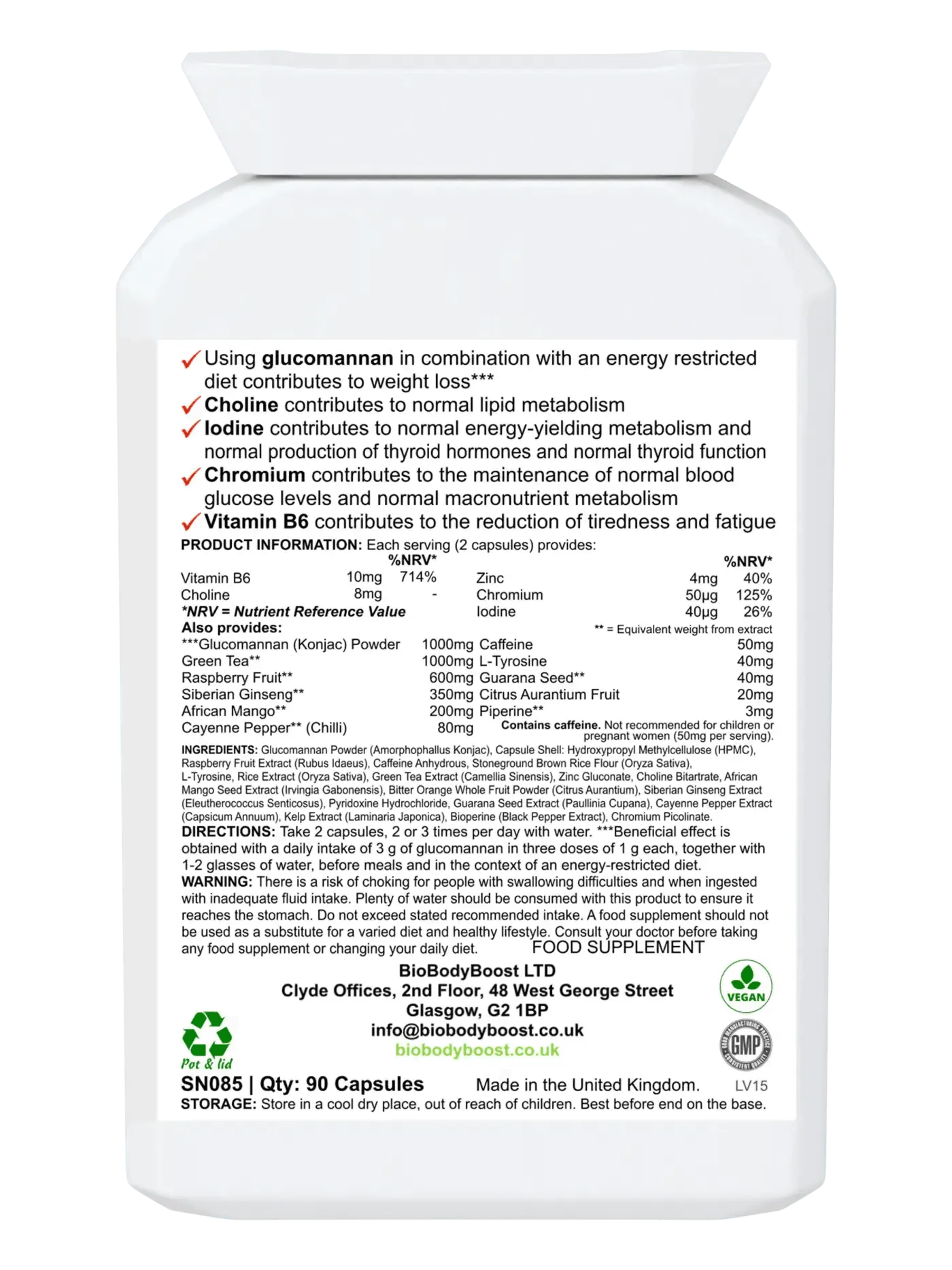 BioBodyBoost Natural Appetite Suppressant Supplement - BioBurn-1