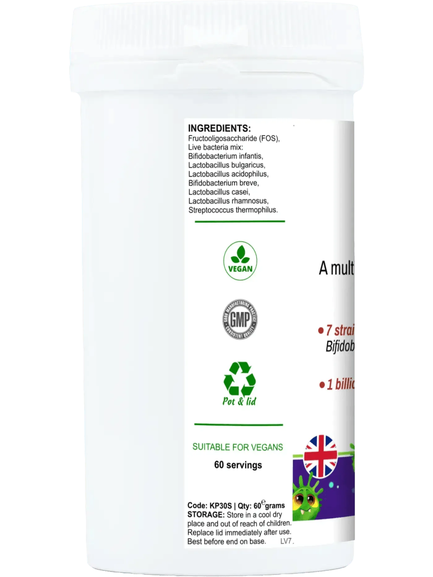 Little BioGut - Vegan Kids Probiotics-1