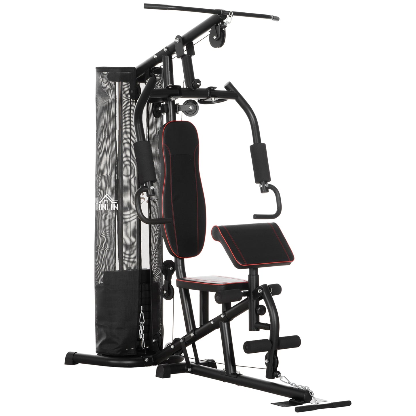 Multi-Functional Home Gym Workout Station, 45Kg Weight Stack Multi Gym Fitness Equipment for Full Body Fitness-0