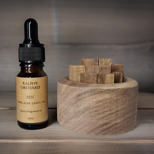 Elegant Wooden Fragrance Diffuser with Fragrance Oil-0