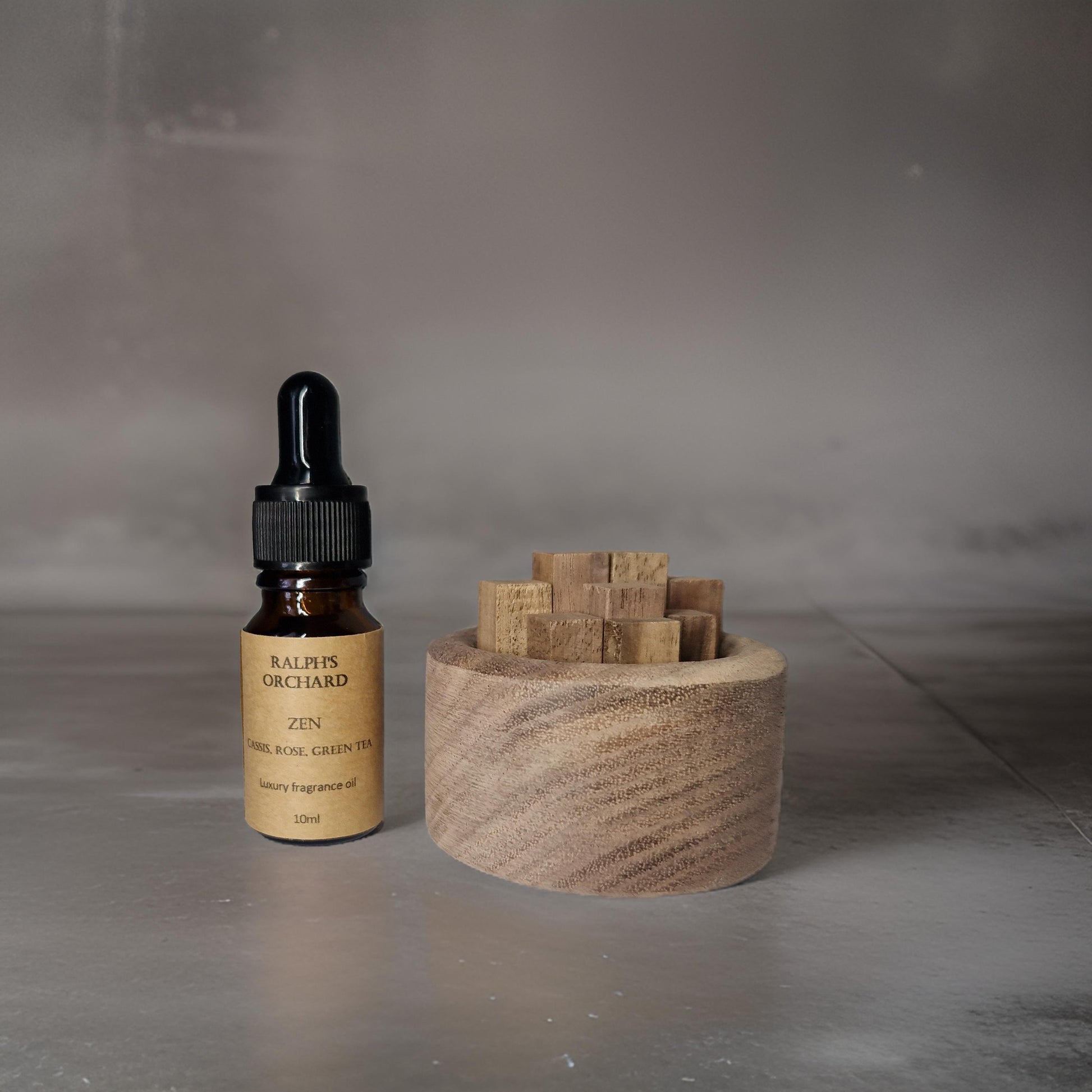 Elegant Wooden Fragrance Diffuser with Fragrance Oil-3