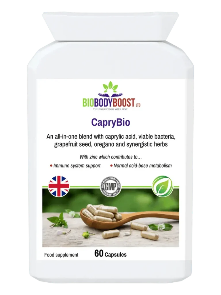 CapryBio - Antifungal Caprylic Acid Capsules for Digestive Health