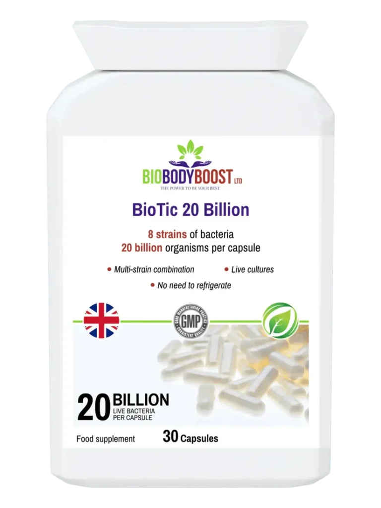 BioBodyBoost Vegan Probiotic - 20 Billion Live Cultures