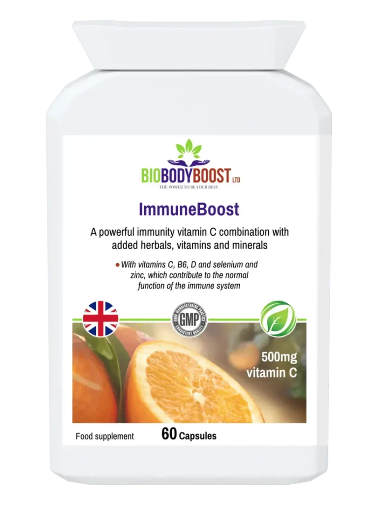 ImmuneBoost - Herbal Vitamin C Complex with Reishi Mushroom & Probiotics