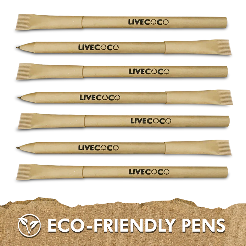 Paper Ballpoint Pens – 24 Pack