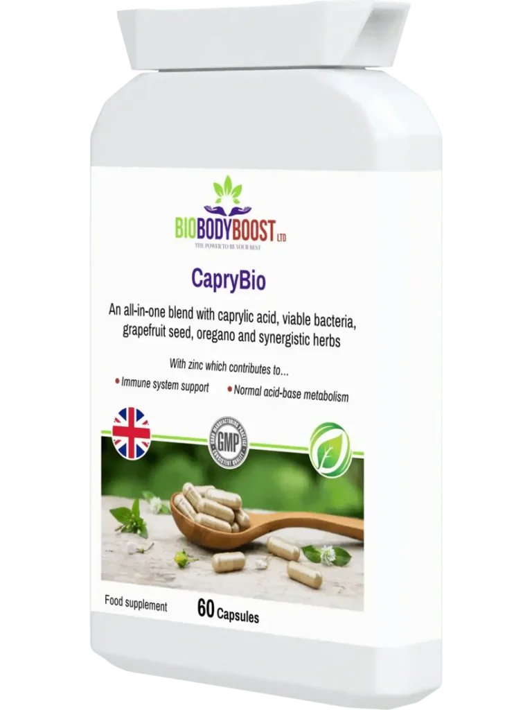 CapryBio – Antifungal Caprylic Acid Capsules for Digestive Health