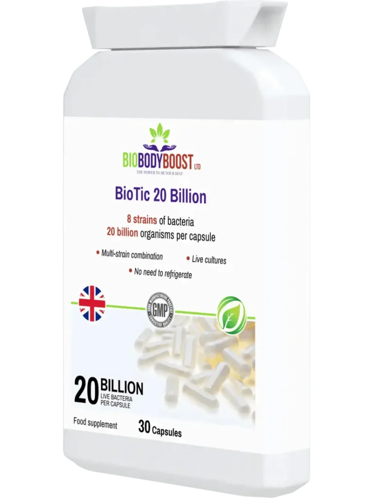 BioBodyBoost Vegan Probiotic – 20 Billion Live Cultures