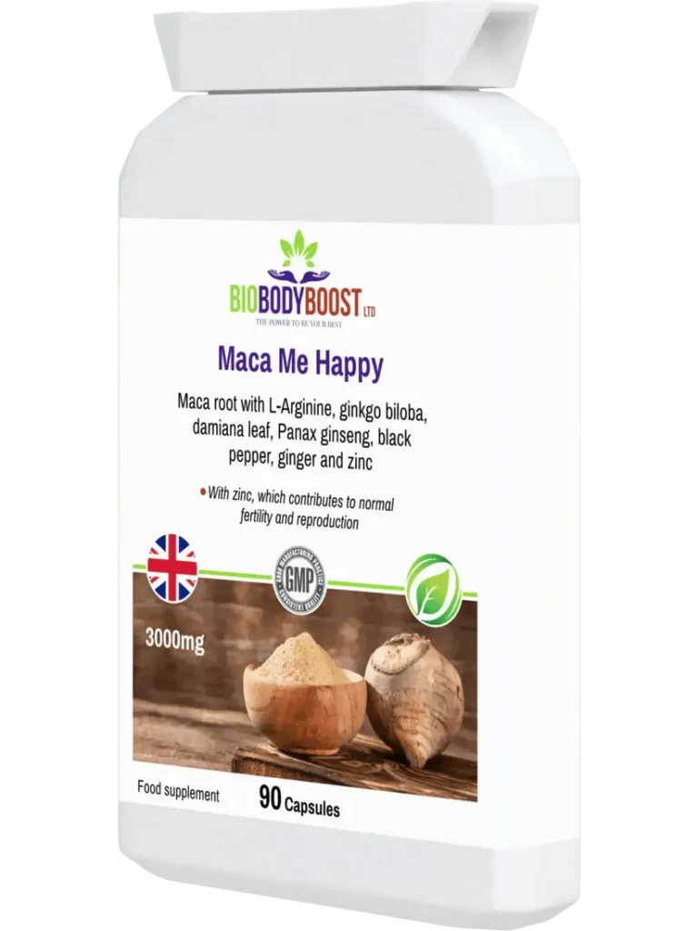 BioBodyBoost Maca Reproductive Health Supplement – 90 Capsules