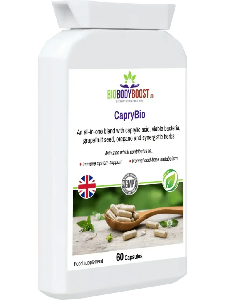 CapryBio – Antifungal Caprylic Acid Capsules for Digestive Health