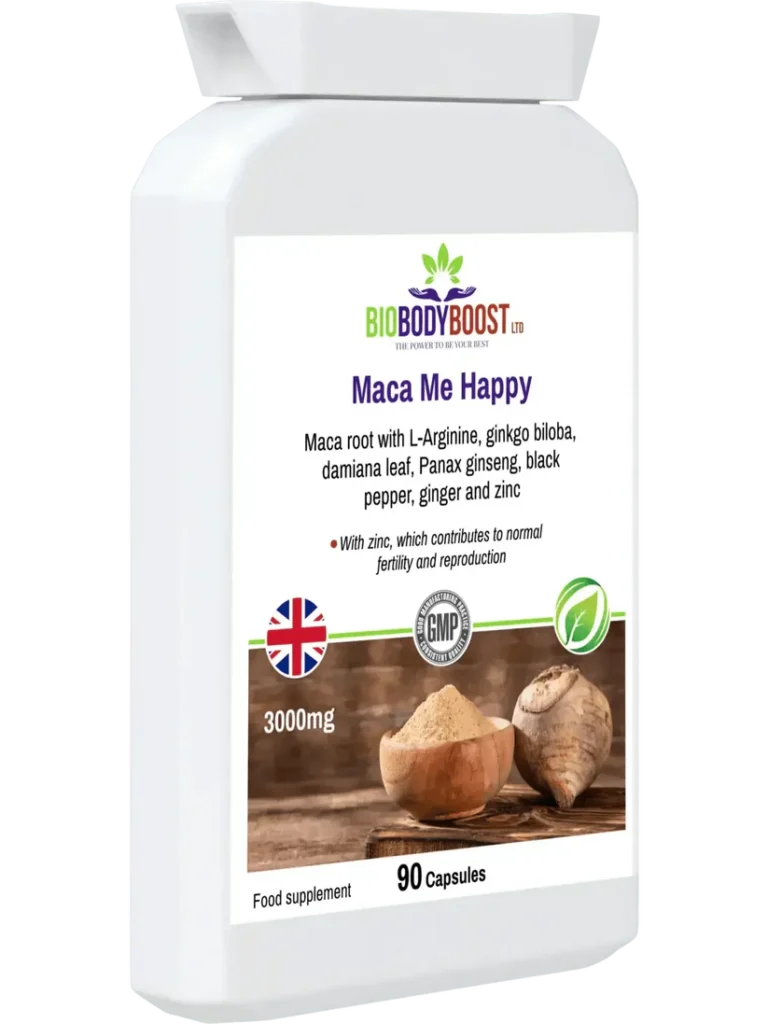 BioBodyBoost Maca Reproductive Health Supplement – 90 Capsules