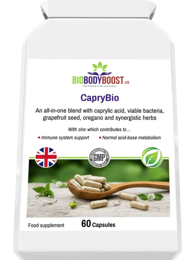 CapryBio – Antifungal Caprylic Acid Capsules for Digestive Health
